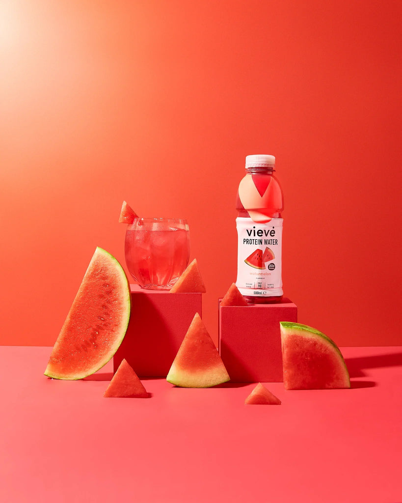 Vieve Watermelon protein water drink – fruity collagen protein drink with 20g protein, 0g sugar, 90 calories – low-calorie protein water for hydration and recovery