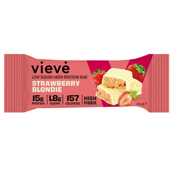 Vieve Protein Bar --  Strawberry Blondie  12x44g